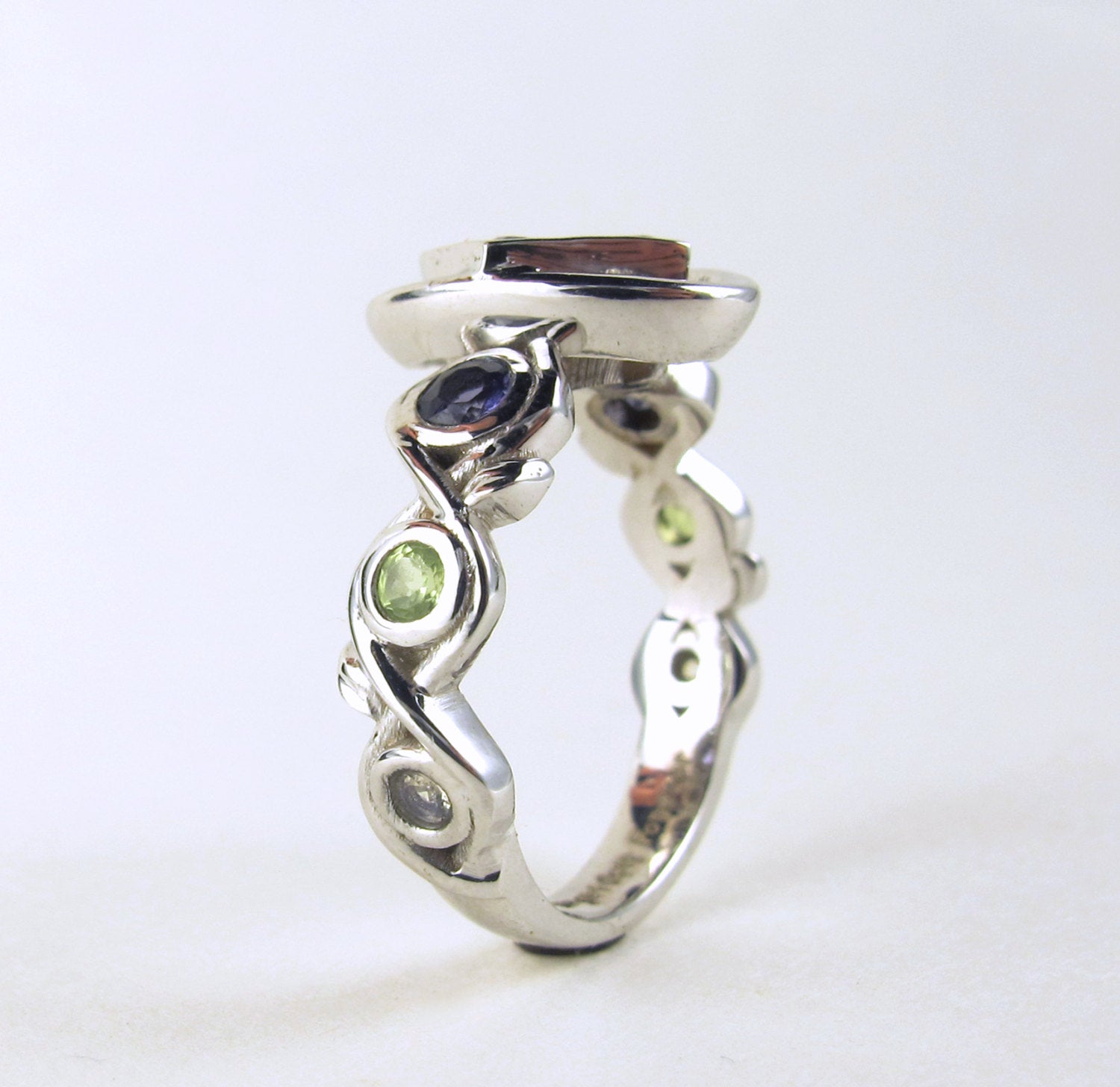 Harley Ring - Red Stones Poison Ivy Quinn Jester Engagement Ring Comic Book Jewelry Suicide Joker Squad Ring Bat Ring Man Super Hero 235