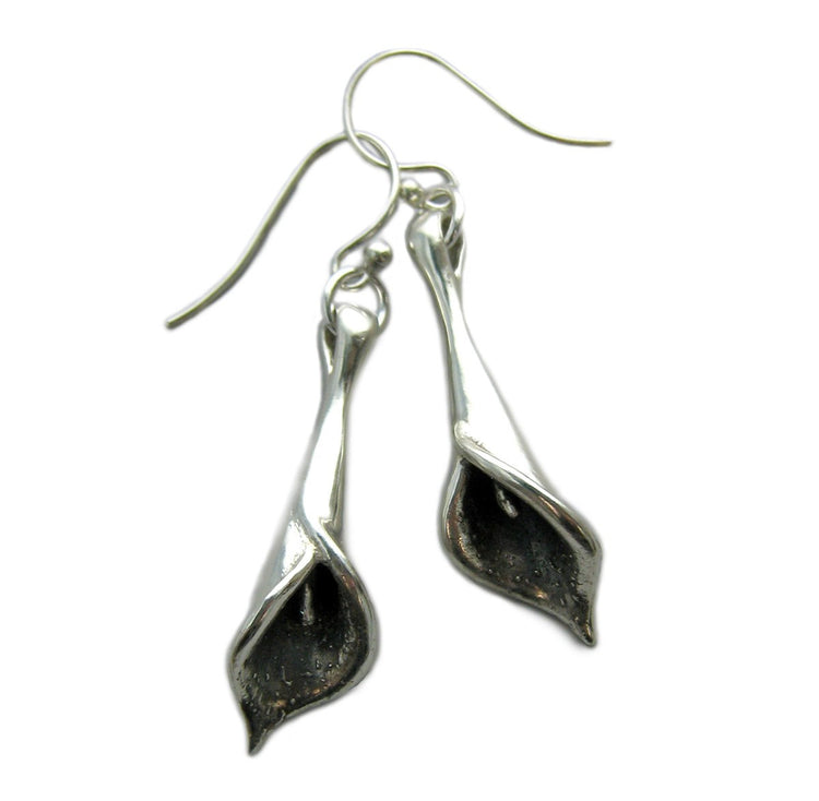 Silver Lilly Earrings - Handmade - Antique Finish - High Quality, Gifts For Her, Valentine Present, Girlfriend, Friend, Rickson Jewellery 18