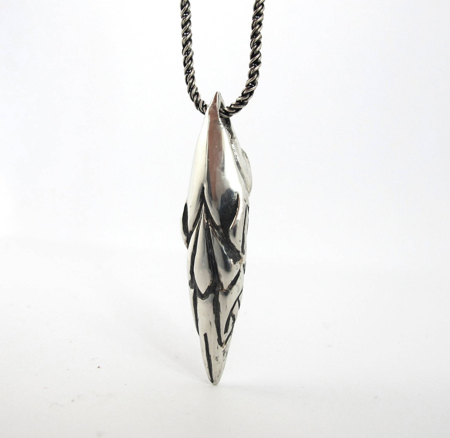 Unique Bird Necklace with Labradorite stone - Bird Jewellery Mourning Nature Art Nouveau Art Deco Artisan Gifts for Her Drop Statement 172