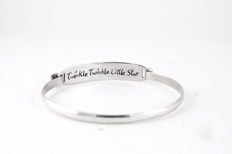 Sounds of Love Bracelet - Sterling Silver Music Note Cuff Bracelet Unique Nerd Geekery Gift Musician Song Jewellery Personalized Customized