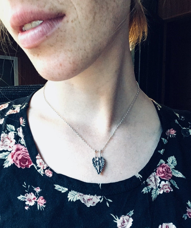 Gift From Above Labour of Love Angel Heart Necklace Sterling Swing Confirmation Gift Christian Catholic Religious Angel Wings chain Gift