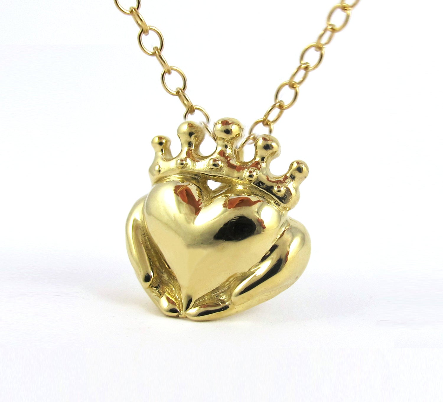 Handmade Claddagh Necklace - Ready to Ship, Claddagh pendant, Sterling Claddagh, Celtic Jewelry, Irish Promise Pendant, Gift for her 267 12