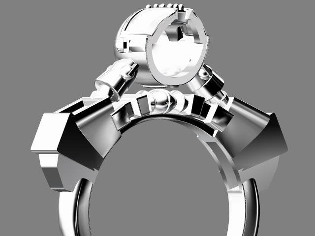 Mandalorian Engagement Ring with Mickey Ears Profile This is the Way Armor Helmet Baby Yoda Geekery Nerd Wedding May the 4th Be With You