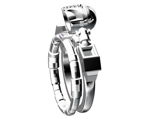 Mandalorian Engagement Ring with Mickey Ears Profile This is the Way Armor Helmet Baby Yoda Geekery Nerd Wedding May the 4th Be With You