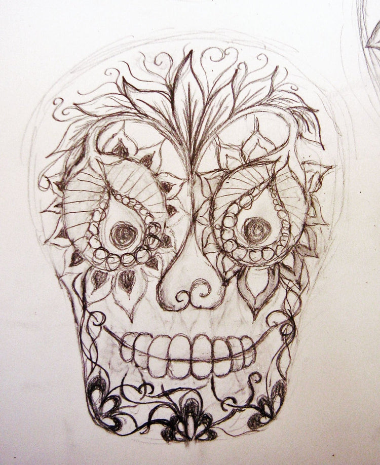 Sugar Skull Ring for Men Women Day of the Dead Santa Muerte Day of the dead Gothic Biker Ring Vintage Mexican Skull Ring Rickson Jewelry