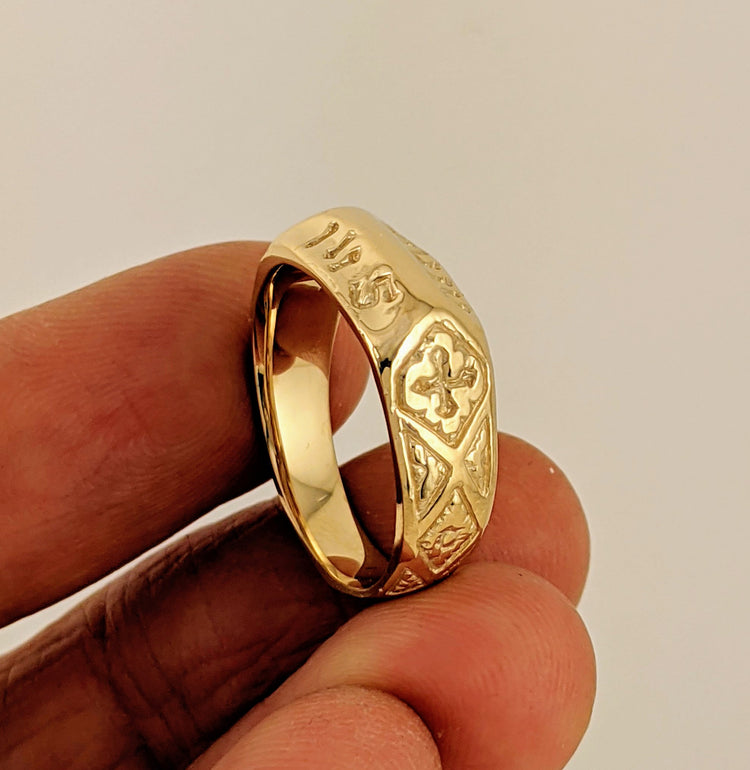 Saint Joan of Arc Replica Medieval Devotional Ring for First Communion Catholic Confirmation Gift - Rickson 207 207b