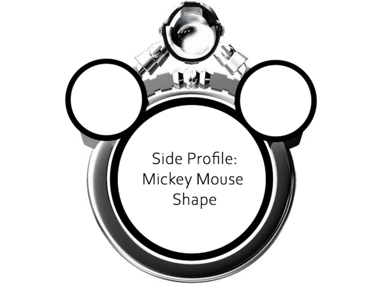 Mandalorian Engagement Ring with Mickey Ears Profile This is the Way Armor Helmet Baby Yoda Geekery Nerd Wedding May the 4th Be With You