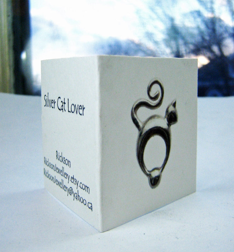 Cat Lover Bracelet - Smooth or Tabby Texture - Donation to Humane Society - Sterling silver - Gift For Her - Daughter - Valentine&