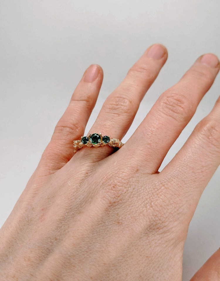DND Dungeons and Dragons Unicorn Ring with 5 Gemstones Gamer Nerd Engagement Ring D20 Roll the Dice D and D Table top Board RPG Game Ring