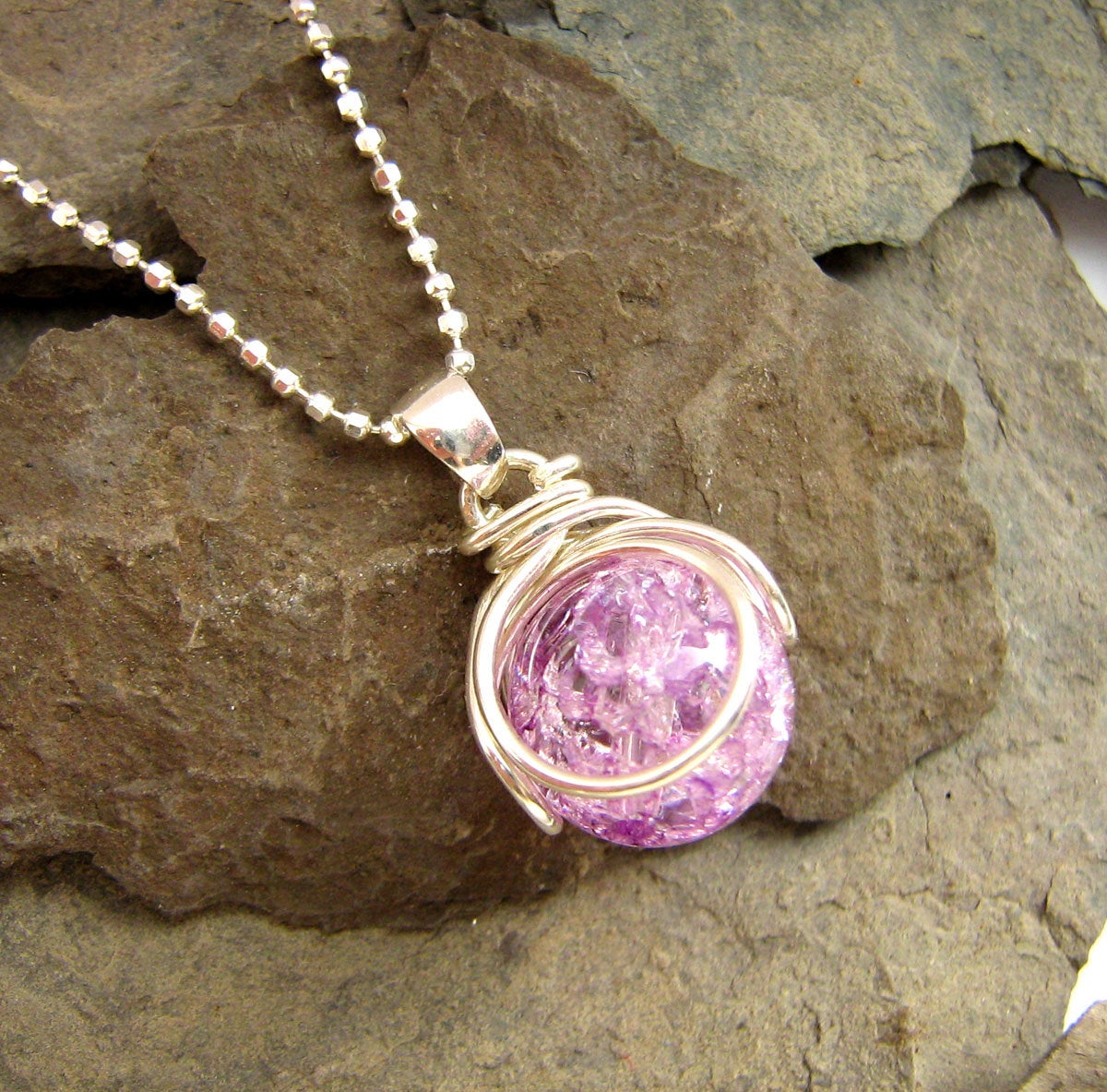 The POP in Interchangeable Necklace Gift Set 10mm Itty Bitty Size 5 Marbles Stones Girls Personalize Valentine&