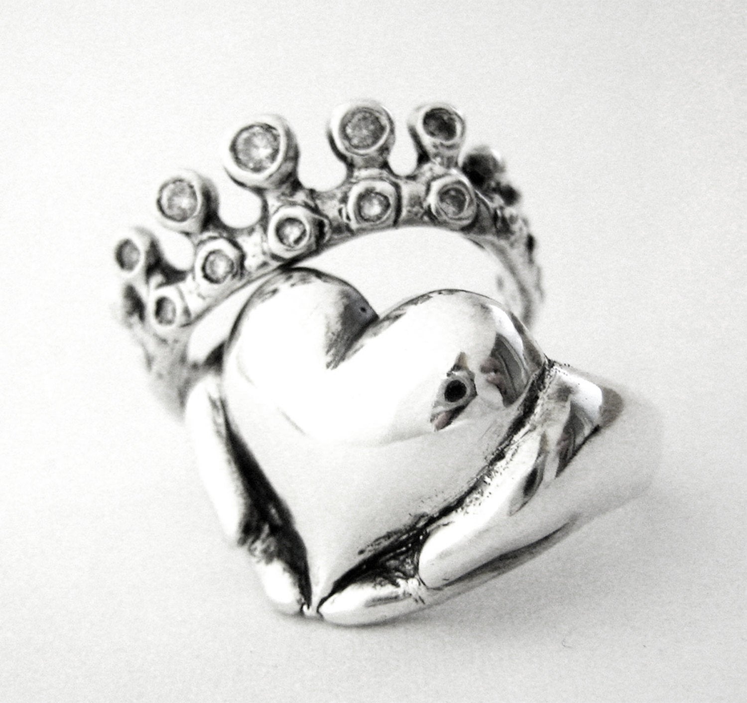 Rockabilly Claddagh Wedding Set