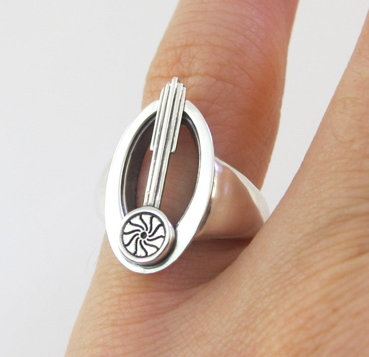 Bajoran Star Trek Ring Star Trek Engagement Sci Fi Star Wars Geekery Treekie Ring Alien Captain Kira Nerys DS9 &