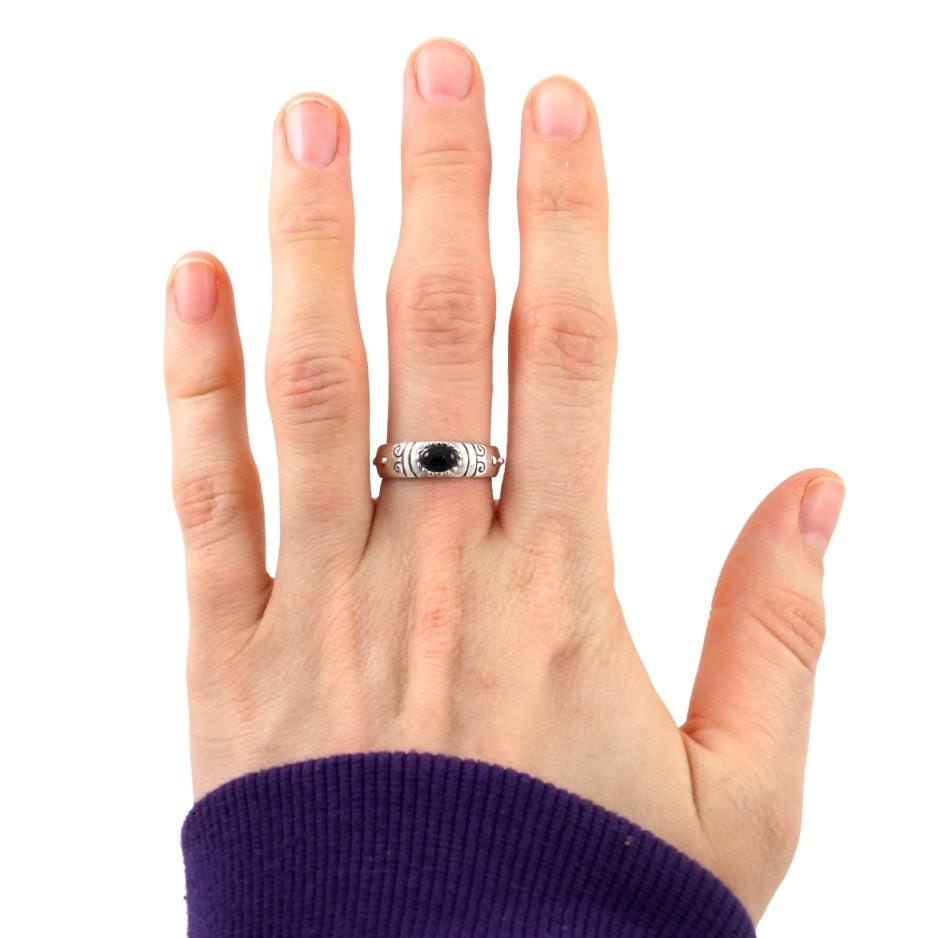 Madoka Magical Girl Anime Ring in Silver Hypoallergic and