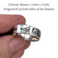Madoka Runes Ring Silver Puella Magi Madoka Magica Ring Allergy Friendly Waterproof 272 275