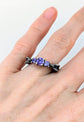 DND Ring Dungeons and Dragons DND D20 Dice Engagement Ring with 5 Gemstones 289