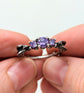 DND Ring Dungeons and Dragons DND D20 Dice Engagement Ring with 5 Gemstones 289