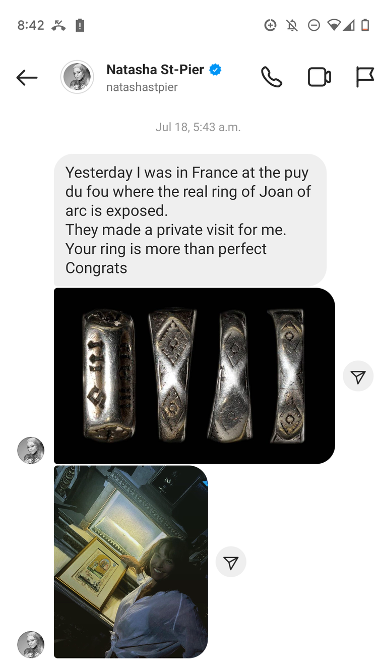 Joan of sales arc ring replica