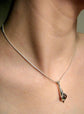 Silver Calla Lily Necklace - Solid Sterling Silver, Handmade, Original Design, Calla Lily Pendant - Rickson Jewelry