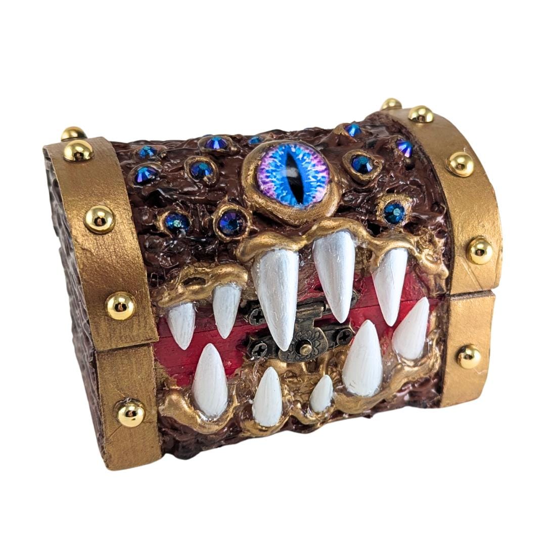 Mimic Dice box DND D&D TTRPG DIY Gift Kit Make at Home supplies kids Dice Goblin