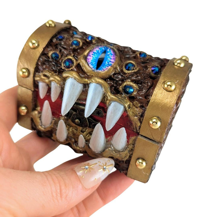 Mimic Dice box DND D&D TTRPG DIY Gift Kit Make at Home supplies kids Dice Goblin