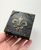 DND D20 Dice Fleur De Lis Joan of Arc Mimic Octopus Book Box