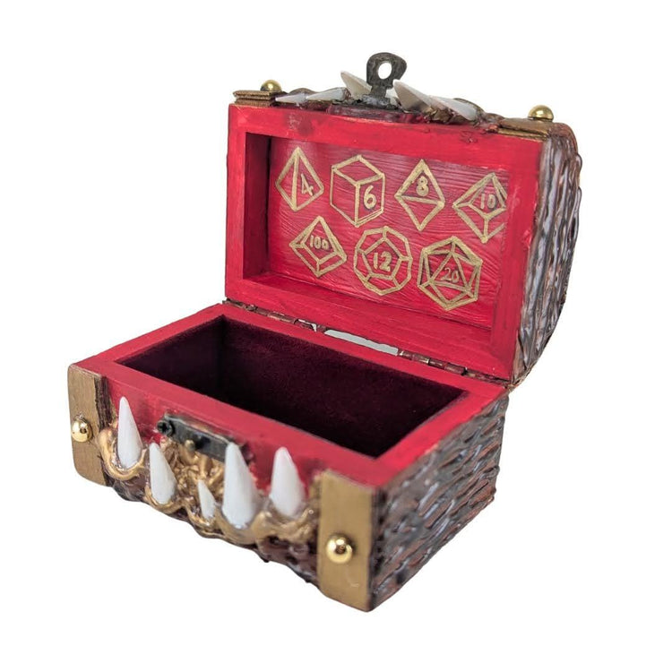 DND D20 Dice Fleur De Lis Joan of Arc Mimic Octopus Book Box