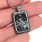 Mermaid Moon Tarot Card Necklace Unique Double Sided Design with Upright and Reversed Meanings