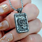 Mermaid Moon Tarot Card Necklace Unique Double Sided Design with Upright and Reversed Meanings