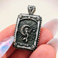 Mermaid Moon Tarot Card Necklace Unique Double Sided Design with Upright and Reversed Meanings
