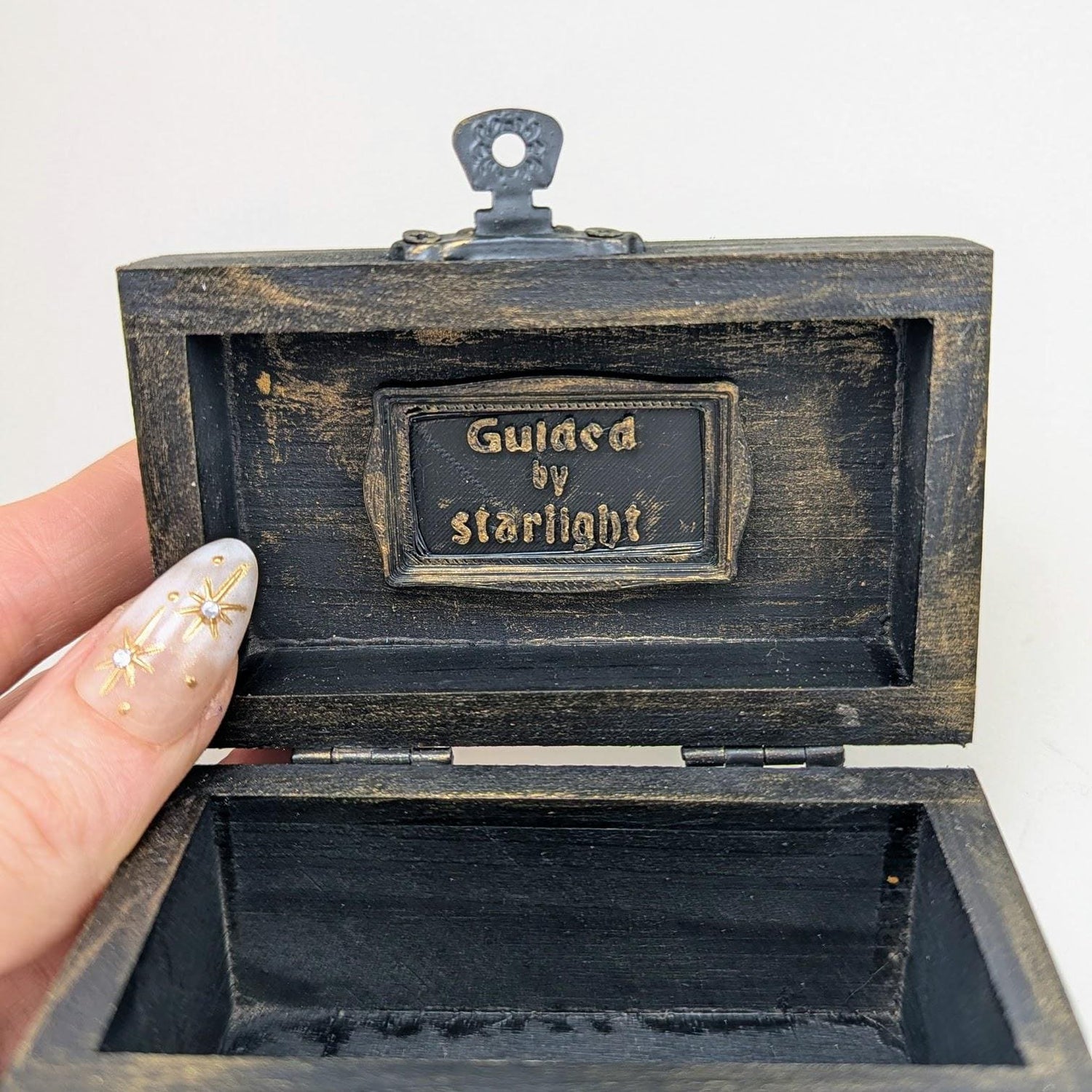 Moon and Star Card Tarot Deck Box Handmade Design