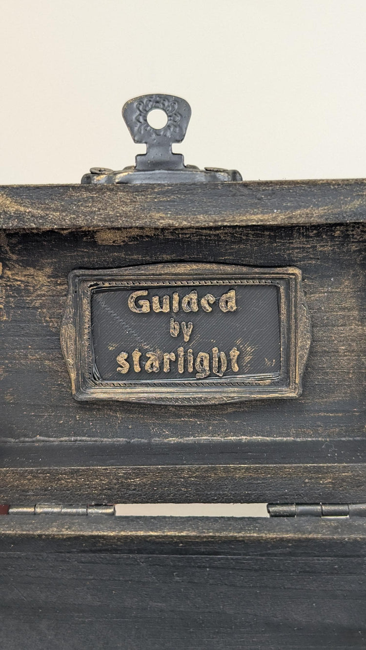 Moon and Star Card Tarot Deck Box Handmade Design
