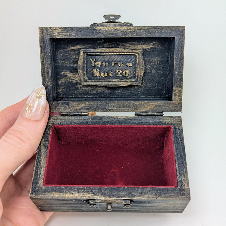 DND D20 Dice Fleur De Lis Joan of Arc Mimic Octopus Book Box