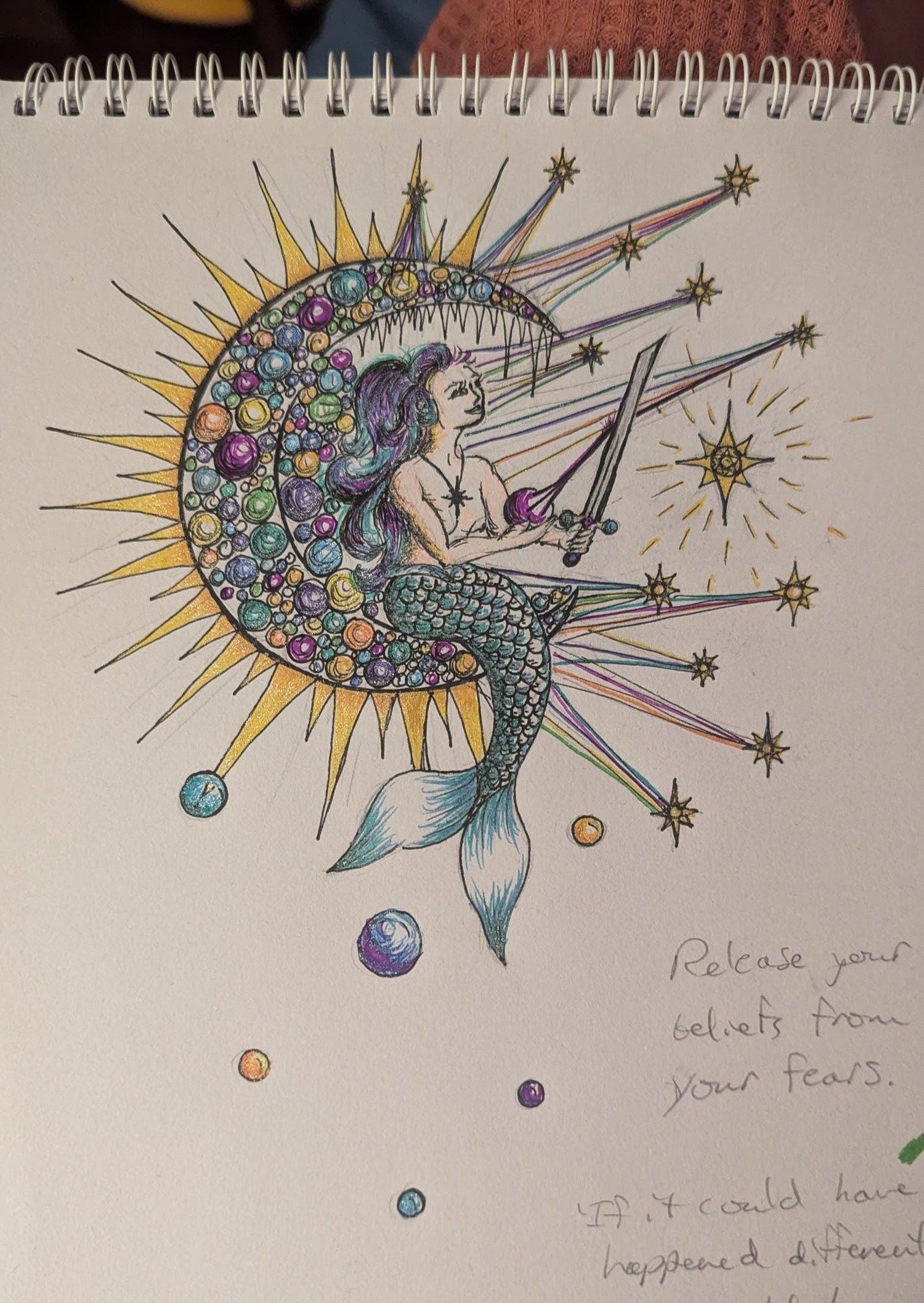 Moon and Star Card Tarot Deck Box Handmade Design