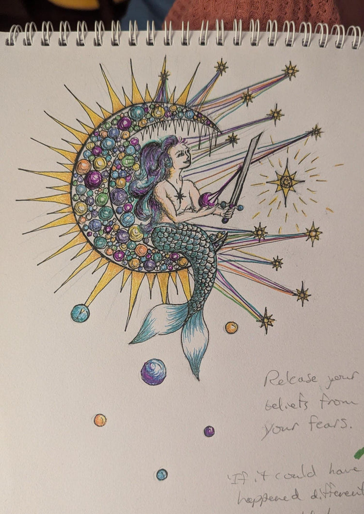 Moon and Star Card Tarot Deck Box Handmade Design