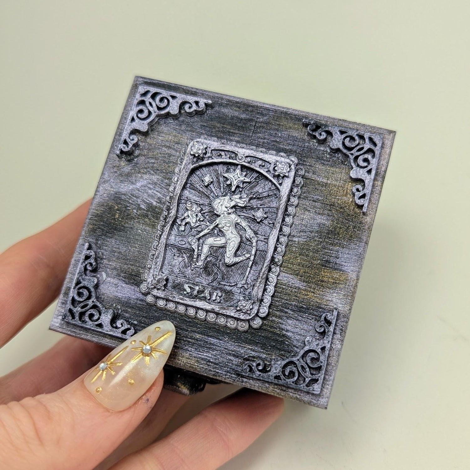 Mermaid Moon Tarot Card Necklace Unique Double Sided Design with Upright and Reversed Meanings