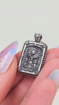 Moon Mermaid Tarot Card Necklace Unique Double Sided Design with Upright and Reversed Meanings