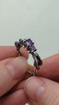DND Ring Dungeons and Dragons DND D20 Dice Engagement Ring with 5 Gemstones 289