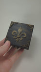 DND D20 Dice Fleur De Lis Joan of Arc Mimic Octopus Book Box