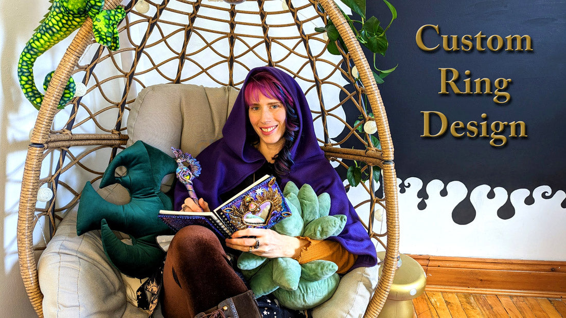 Load video: custom design, fantasy, rings, dnd, nerd, wedding and engagmenet