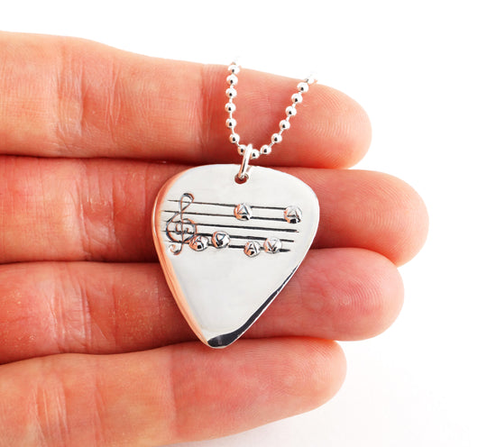 Zelda Custom Song Guitar Pick Necklace