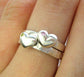 Puffy Heart Stacking Ring Set