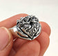 Anatomical Heart Claddagh Promise Ring