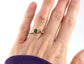 Octopus Joy - Ocean Emerald Engagement Ring for Cephalopod Kraken Sea Creature fans - Rickson 213 250 251 OCT