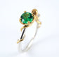 Octopus Joy - Ocean Emerald Engagement Ring for Cephalopod Kraken Sea Creature fans - Rickson 213 250 251 OCT