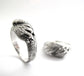 Paw to Paw Wolf Pet Lovers Wedding Ring Set