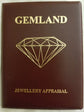 Jewellery Appraisal Certificate for Rickson Jewellery Rings Necklaces Earrings Diamond and Gemstones Gold and silver pieces