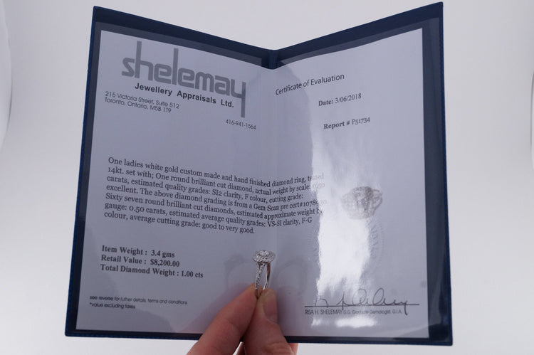 Jewellery Appraisal Certificate for Rickson Jewellery Rings Necklaces Earrings Diamond and Gemstones Gold and silver pieces