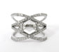 Hexagon Dream - Clear Quartz Unique Engagement Ring Customization Personalize, Statement Ring Alternative Wedding 2018 Trend Ring Geometric