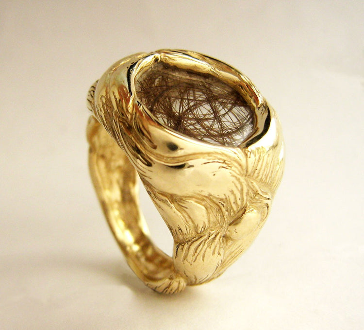 Custom Hair Wedding Rings - Modern Victorian Mourning Jewellery - Rickson Jewellery 35&36