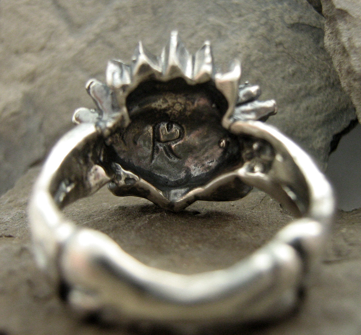 Love in Hand - Anatomical Heart Claddagh Ring, Skeleton Hands, Handmade, Sterling SIlver, Gift For Her, Modern Claddagh Rickson Jewellery 58